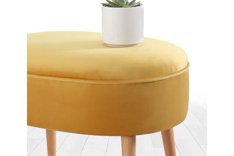 Bowie Siddepuf 63 cm - Gul - Møbler - Stole & lænestole - Taburet & skammel - Ottoman