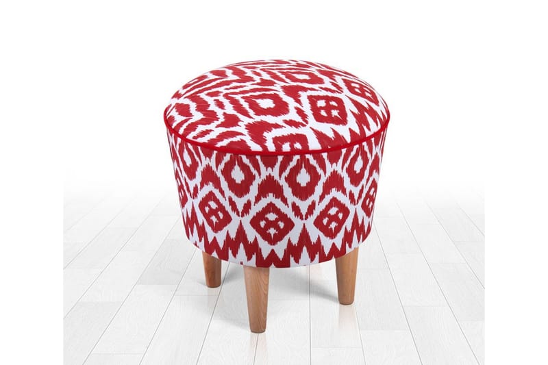 Charlottetown Siddepuf 42 cm - Rød - Møbler - Stole & lænestole - Taburet & skammel - Ottoman