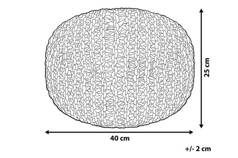 Conrad siddepuf 40 cm - Blå - Ottoman