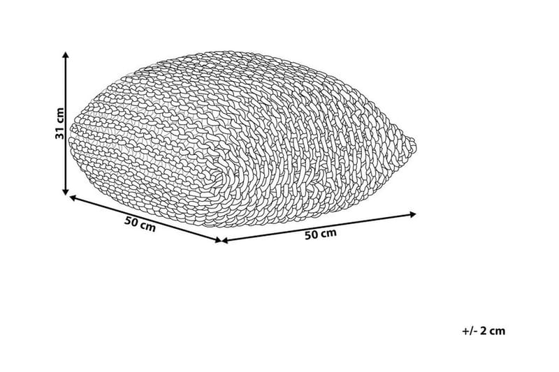 Conrad siddepuf 50 cm - Gul - Møbler - Stole & lænestole - Taburet & skammel - Ottoman