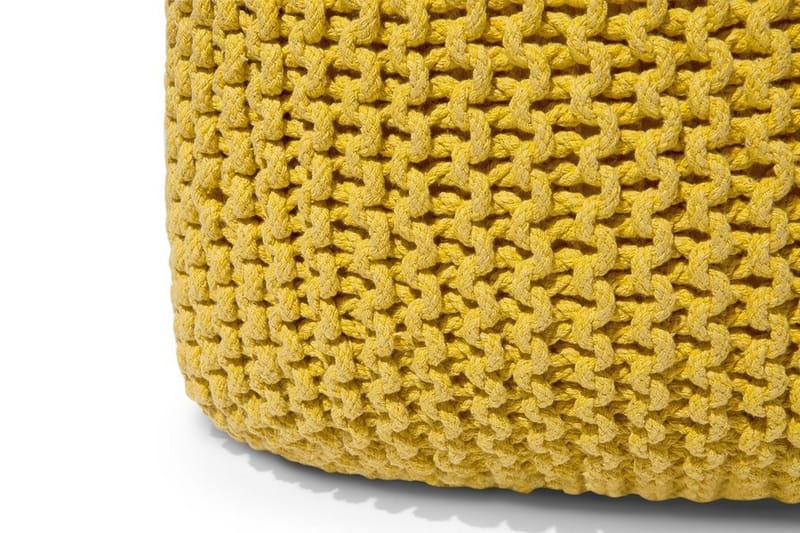 Conrad siddepuf 50 cm - Gul - Møbler - Stole & lænestole - Taburet & skammel - Ottoman