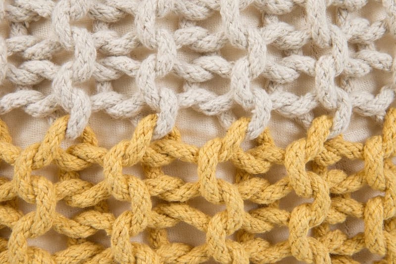 Conrad siddepuf 50 cm - Gul - Møbler - Stole & lænestole - Taburet & skammel - Ottoman