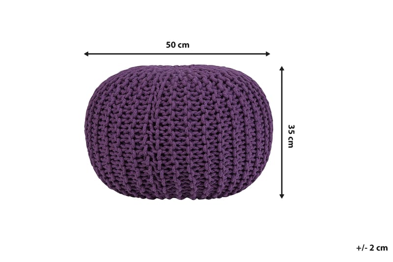 Conrad siddepuf 50 cm - Lilla - Møbler - Stole & lænestole - Taburet & skammel - Ottoman