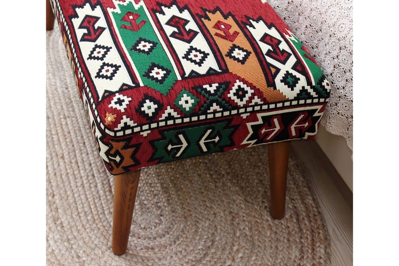 Crossett Siddepuf 91 cm - Rød/Grøn - Møbler - Stole & lænestole - Taburet & skammel - Ottoman