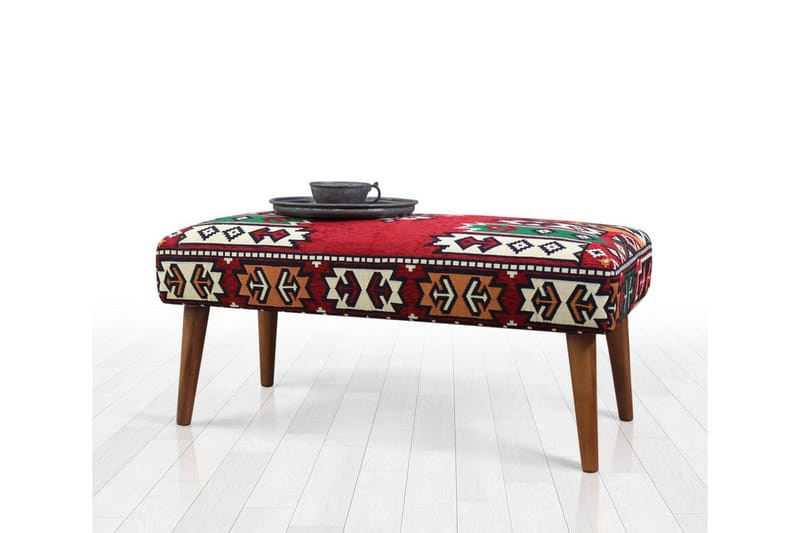 Crossett Siddepuf 91 cm - Rød/Grøn - Møbler - Stole & lænestole - Taburet & skammel - Ottoman