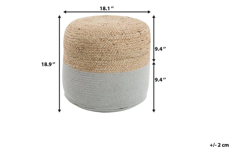 Dalama sædehynde 46 cm - Beige - Ottoman