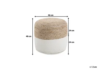Dalama sædehynde 46 cm - Beige - Møbler - Stole & lænestole - Taburet & skammel - Ottoman