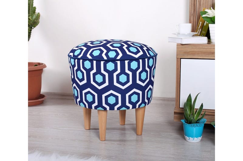Debesis Siddepuf 42 cm - Blå - Møbler - Stole & lænestole - Taburet & skammel - Ottoman