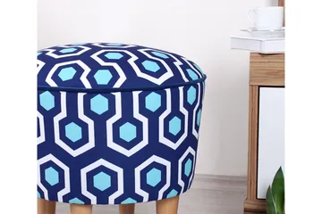 Debesis Siddepuf 42 cm - Blå - Møbler - Stole & lænestole - Taburet & skammel - Ottoman