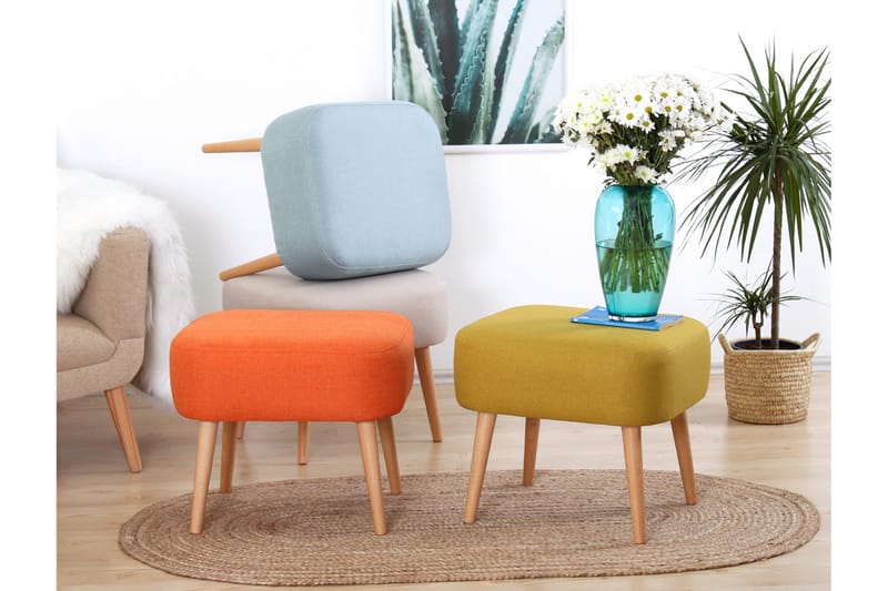 Demopolis Siddepuf 50 cm - Grå - Møbler - Stole & lænestole - Taburet & skammel - Ottoman