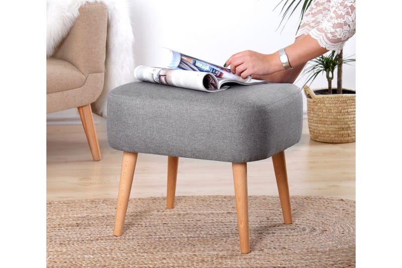 Demopolis Siddepuf 50 cm - Grå - Møbler - Stole & lænestole - Taburet & skammel - Ottoman