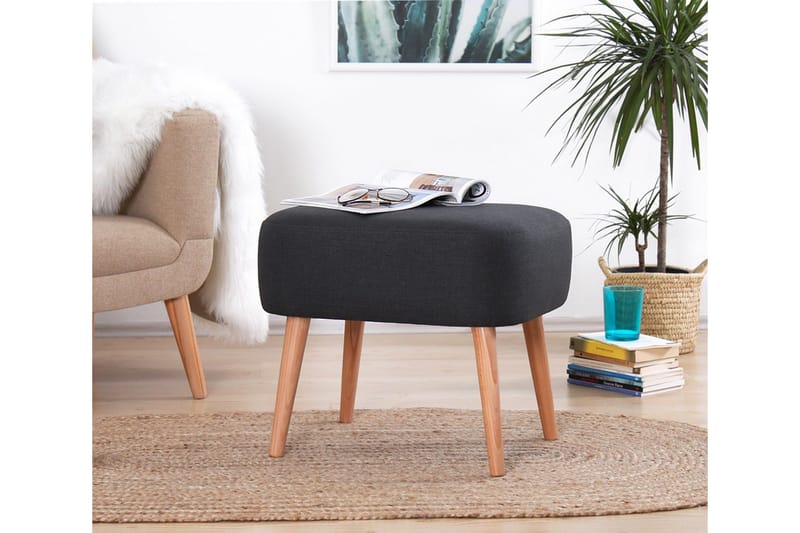 Demopolis Siddepuf 50 cm - Mørkegrå - Møbler - Stole & lænestole - Taburet & skammel - Ottoman