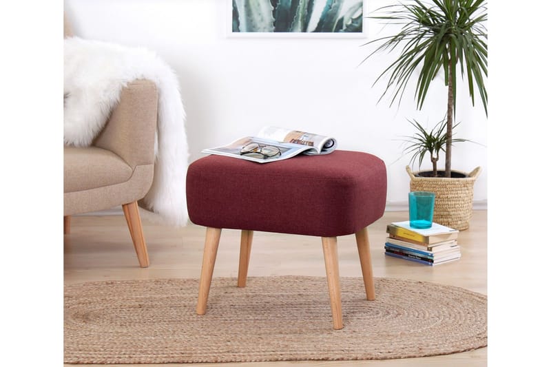 Demopolis Siddepuf 50 cm, Rød