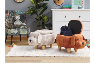 Doggy Ottoman med Opbevaring - Beige - Møbler - Stole & lænestole - Taburet & skammel - Ottoman