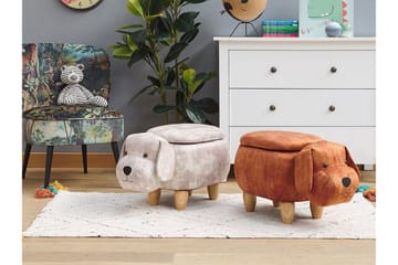 Doggy Ottoman med Opbevaring - Beige - Møbler - Stole & lænestole - Taburet & skammel - Ottoman