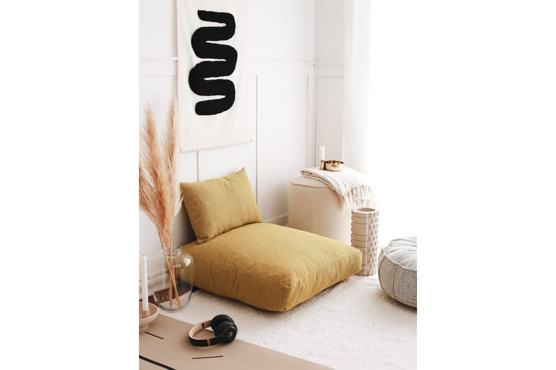 Dokuma Puf 70 cm - Sennep - Møbler - Stole & lænestole - Taburet & skammel - Ottoman