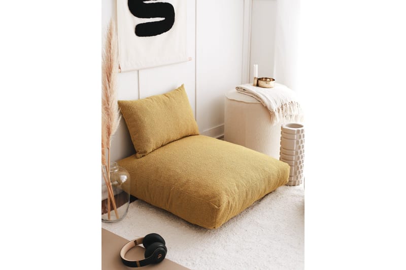 Dokuma Puf 70 cm - Sennep - Møbler - Stole & lænestole - Taburet & skammel - Ottoman