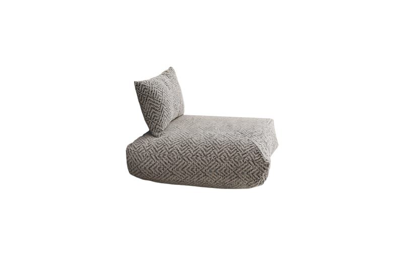 Dokuma Puf 70 cm - Grå - Ottoman