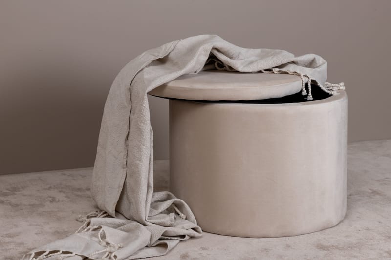 Dunken Ottoman - Beige - Møbler - Stole & lænestole - Taburet & skammel - Ottoman - Ottoman & siddepuf med opbevaring