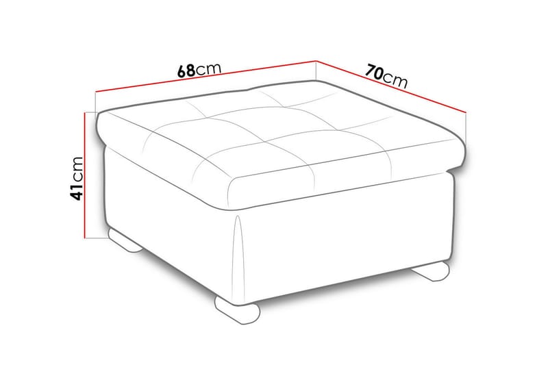 Dynir Ottoman Hvid - Ottoman