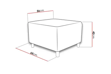 Eifion Ottoman Beige - Møbler - Stole & lænestole - Taburet & skammel - Ottoman