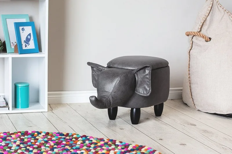 Elephant siddepuf 70 cm - Grå - Møbler - Stole & lænestole - Taburet & skammel - Ottoman