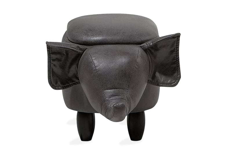 Elephant siddepuf 70 cm - Grå - Ottoman