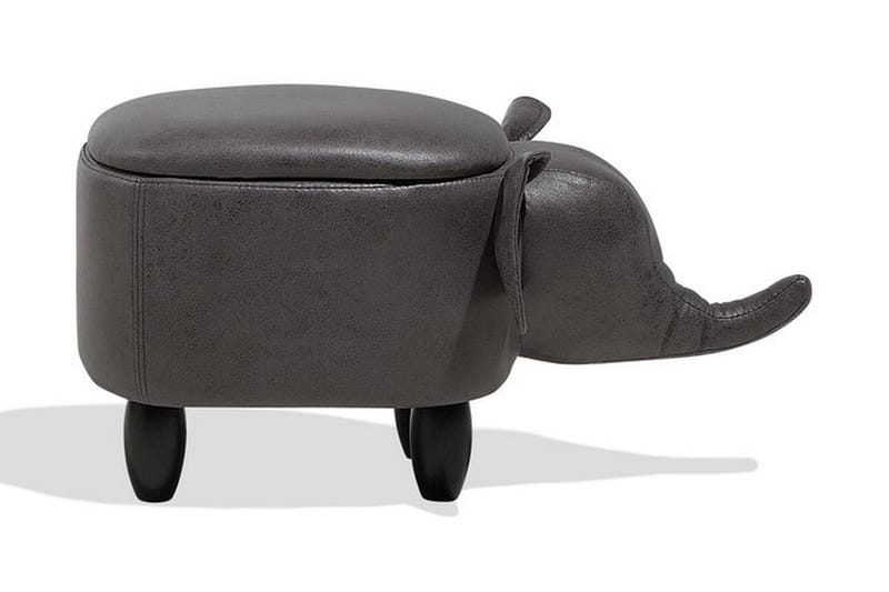 Elephant siddepuf 70 cm - Grå - Ottoman