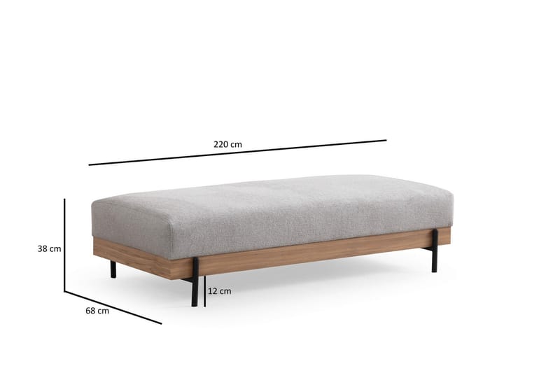 Eti Puf 68 cm - Grå - Møbler - Stole & lænestole - Taburet & skammel - Ottoman
