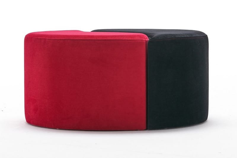 Etormay Ottoman - Rød/Sort - Møbler - Stole & lænestole - Taburet & skammel - Ottoman