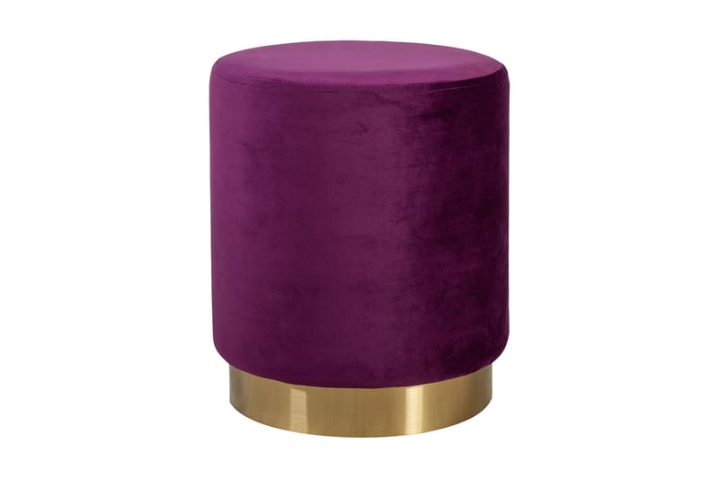 Fodskammel LA PERLA D35xH42cm stof: velour lilla, undefined