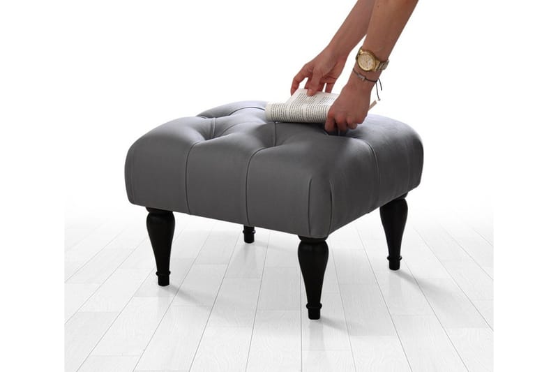 Frankfort Siddepuf 51 cm - Grå - Møbler - Stole & lænestole - Taburet & skammel - Ottoman