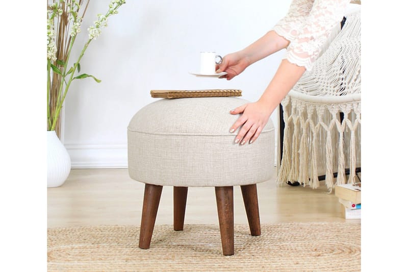 Fredericton Siddepuf 45 cm - Beige - Møbler - Stole & lænestole - Taburet & skammel - Ottoman
