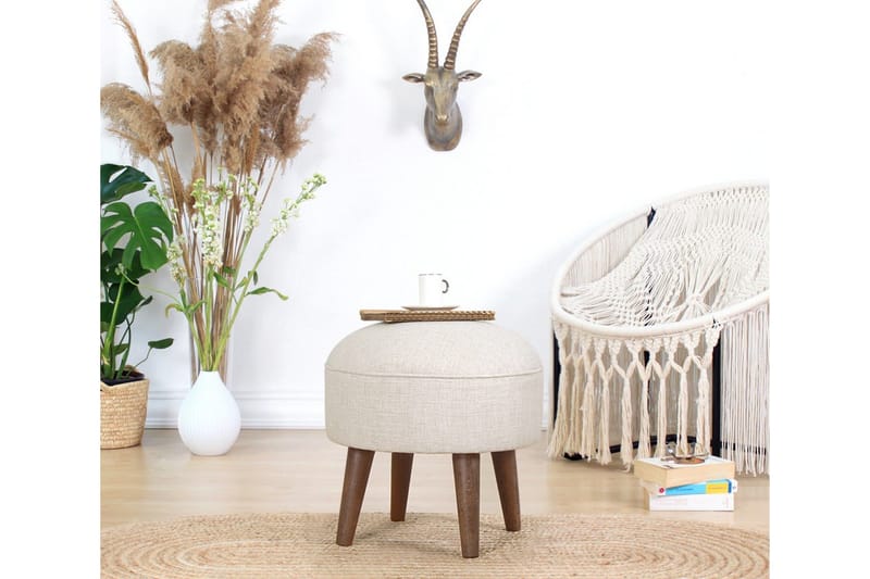 Fredericton Siddepuf 45 cm - Beige - Møbler - Stole & lænestole - Taburet & skammel - Ottoman