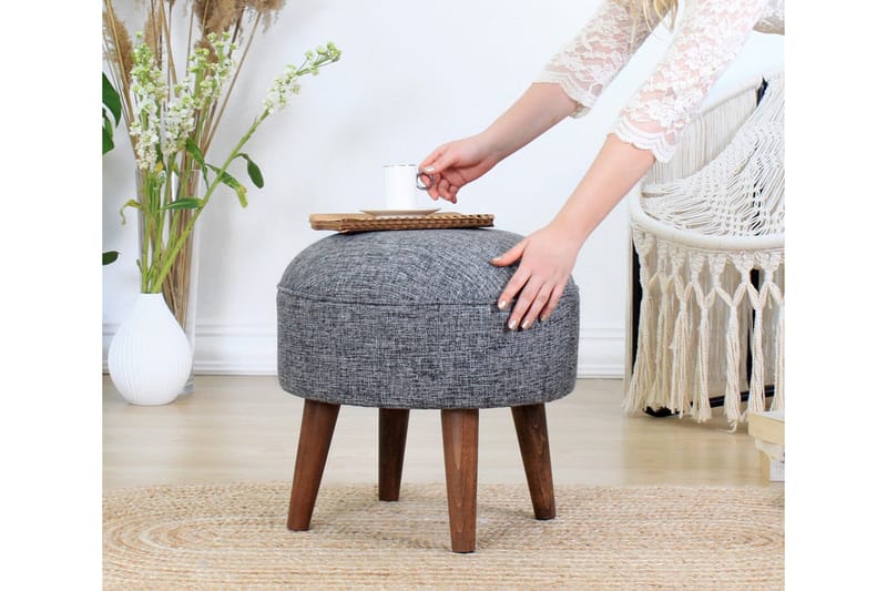 Fredericton Siddepuf 45 cm, Grå