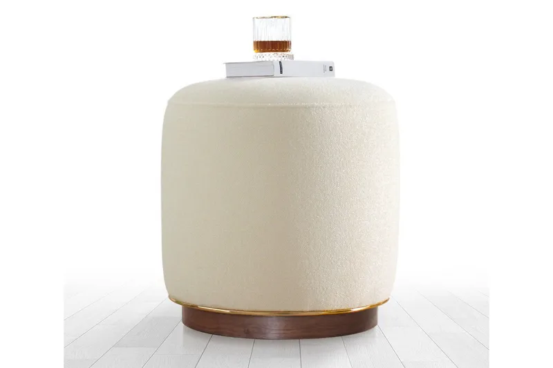 Galena Siddepuf 42 cm, Beige