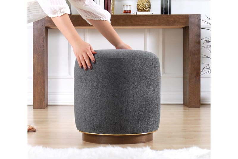 Galena Siddepuf 42 cm - Grå - Møbler - Stole & lænestole - Taburet & skammel - Ottoman