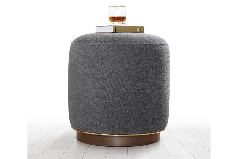 Galena Siddepuf 42 cm, Grå