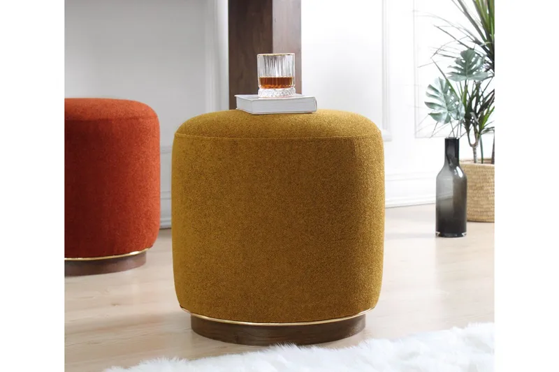 Galena Siddepuf 42 cm - Olivengrøn - Møbler - Stole & lænestole - Taburet & skammel - Ottoman