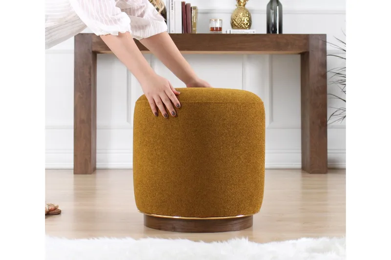 Galena Siddepuf 42 cm - Olivengrøn - Møbler - Stole & lænestole - Taburet & skammel - Ottoman