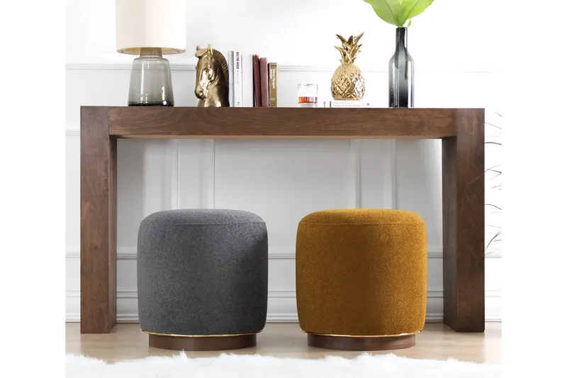 Galena Siddepuf 42 cm - Olivengrøn - Møbler - Stole & lænestole - Taburet & skammel - Ottoman