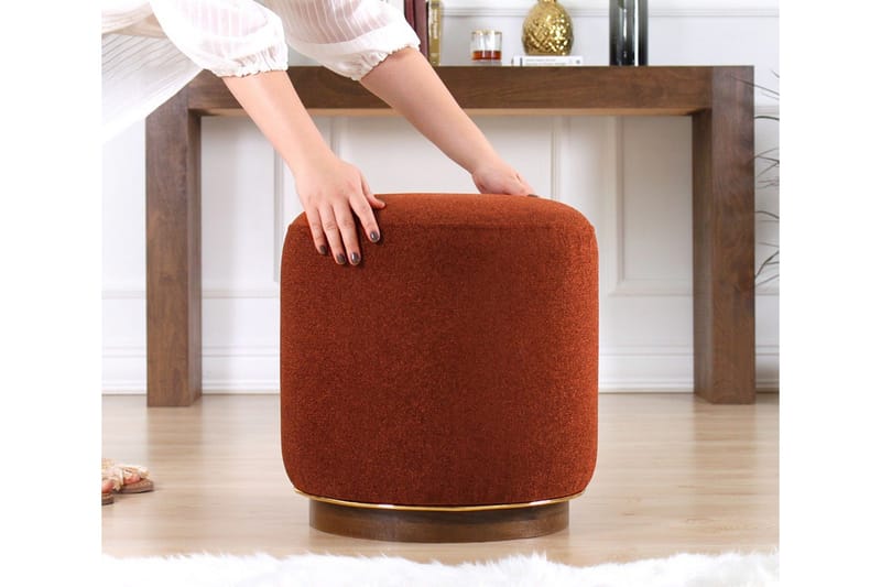 Galena Siddepuf 42 cm - Rød - Møbler - Stole & lænestole - Taburet & skammel - Ottoman