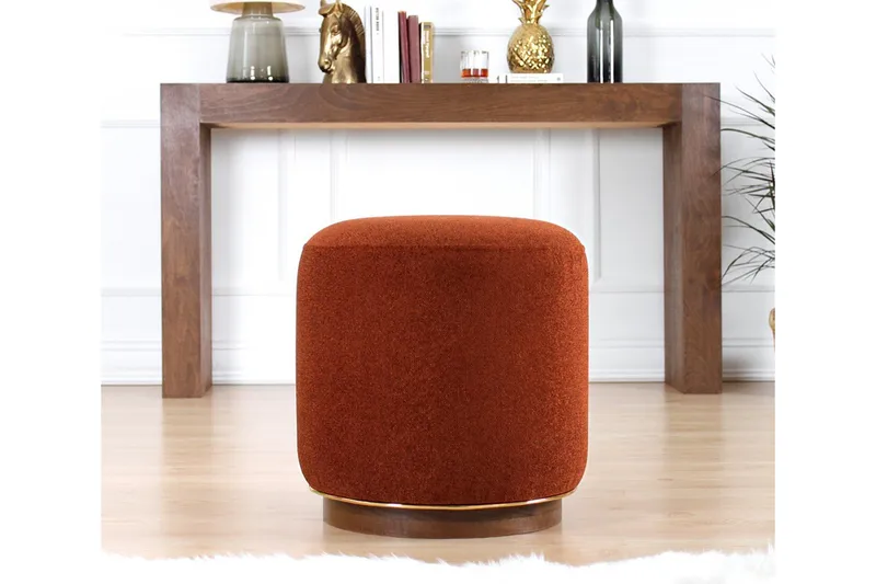 Galena Siddepuf 42 cm - Rød - Møbler - Stole & lænestole - Taburet & skammel - Ottoman