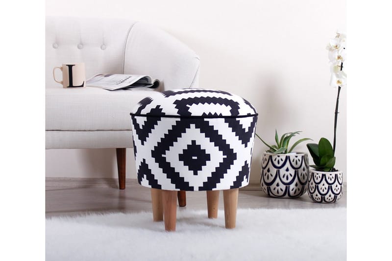 Galesburg Siddepuf 42 cm, Sort