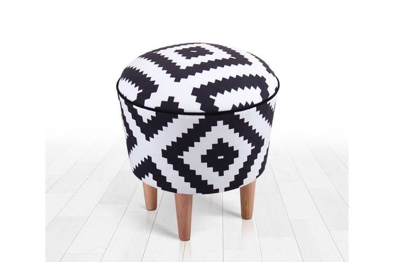 Galesburg Siddepuf 42 cm - Sort - Møbler - Stole & lænestole - Taburet & skammel - Ottoman