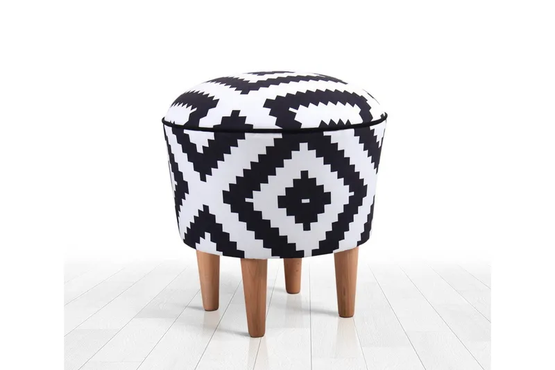 Galesburg Siddepuf 42 cm - Sort - Møbler - Stole & lænestole - Taburet & skammel - Ottoman