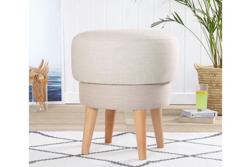 Giovas Puf 47 cm - Cream - Møbler - Stole & lænestole - Taburet & skammel - Ottoman