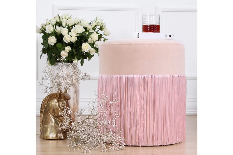 Glassboro Siddepuf 40 cm - Rosa - Møbler - Stole & lænestole - Taburet & skammel - Ottoman