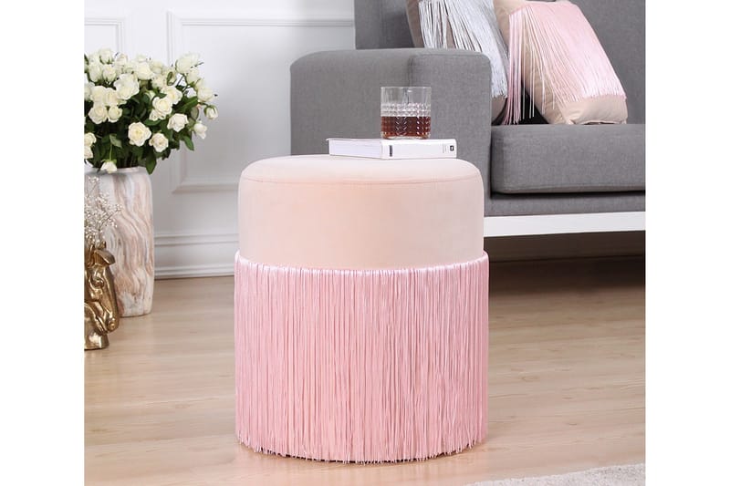 Glassboro Siddepuf 40 cm - Rosa - Møbler - Stole & lænestole - Taburet & skammel - Ottoman