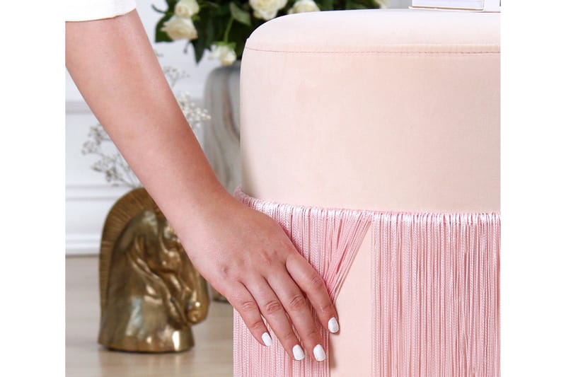 Glassboro Siddepuf 40 cm - Rosa - Møbler - Stole & lænestole - Taburet & skammel - Ottoman
